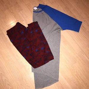 Lularoe Irma(XL) and Leggings(TC)